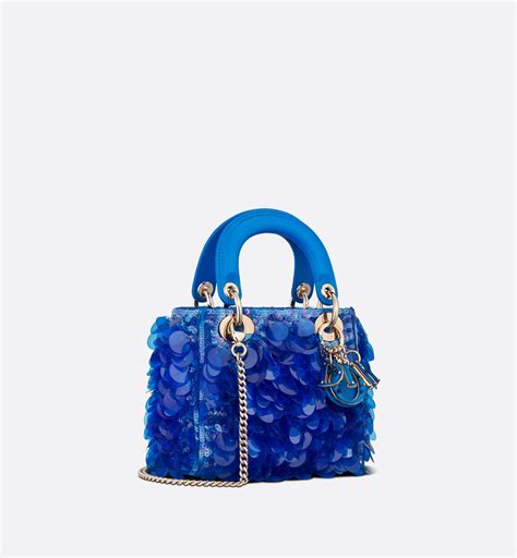 dior tas blauw